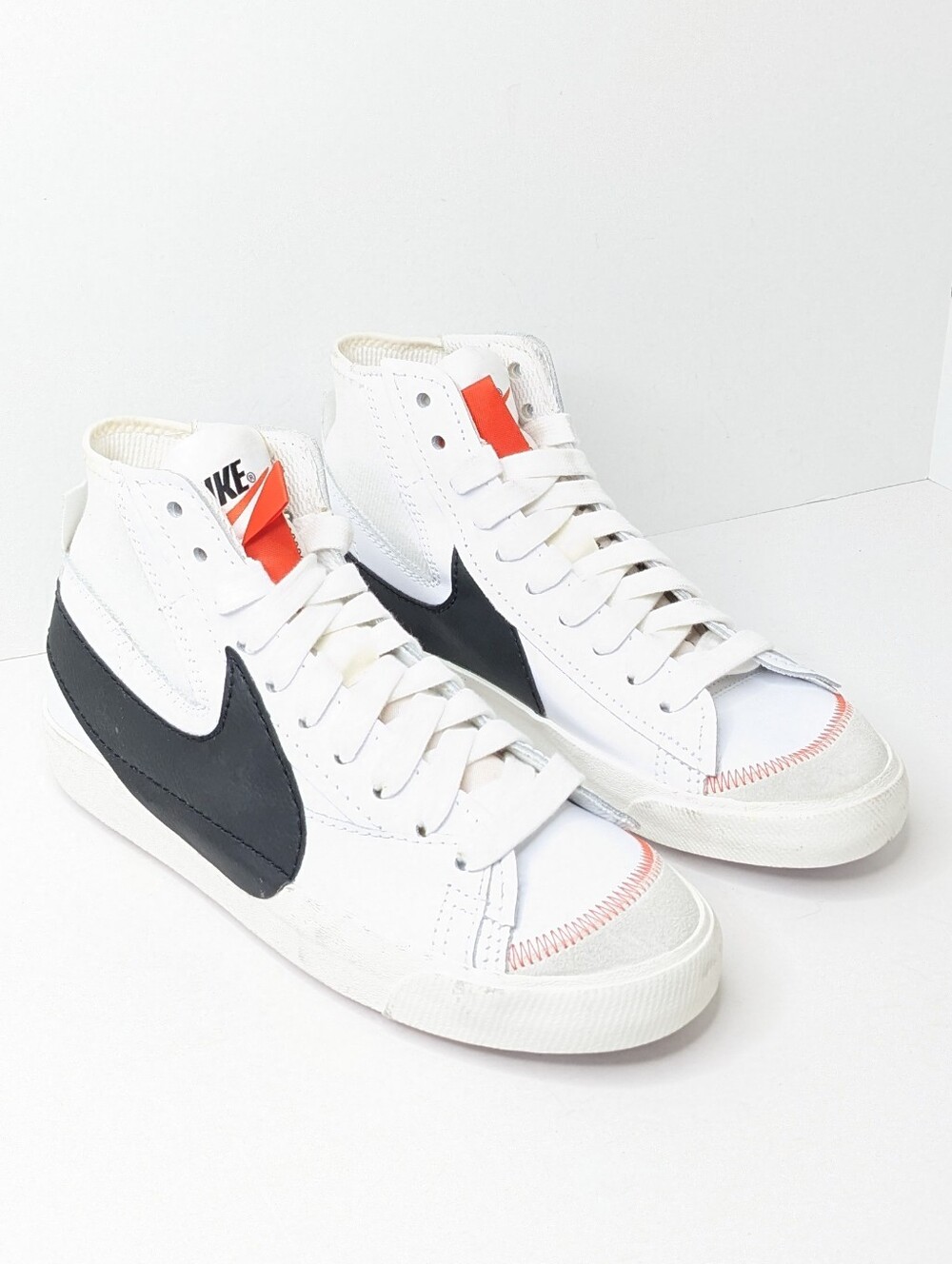 Nike Blazer Mid 77 Jumbo Sneakers White Black Mens 10.5